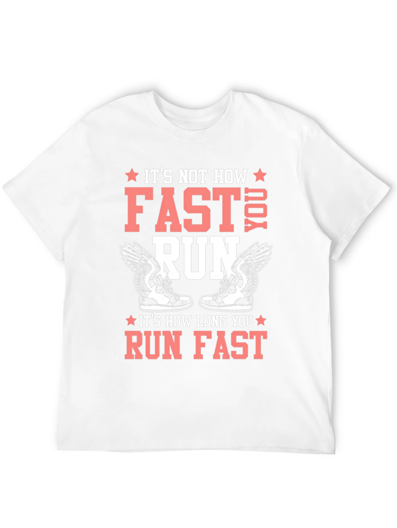 Black Runner's Tee: It's How Long You Run Fast! view 12