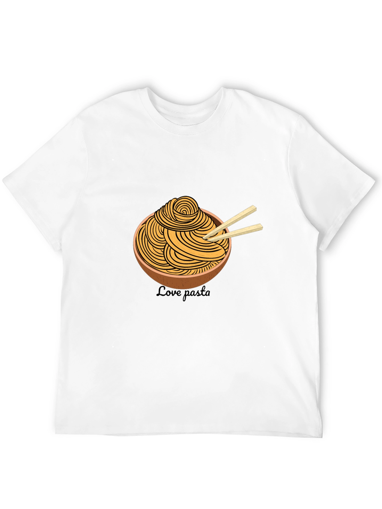 Black Pasta Lover T-Shirt - Unique Graphic Tee view 12