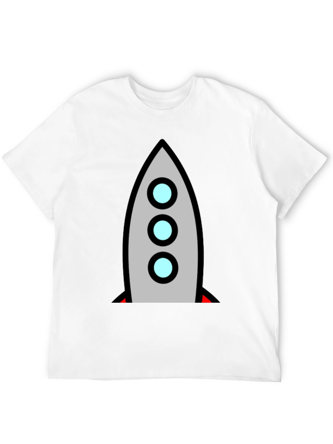 Black Rocket Graphic Tee - Retro Space Adventure view 12