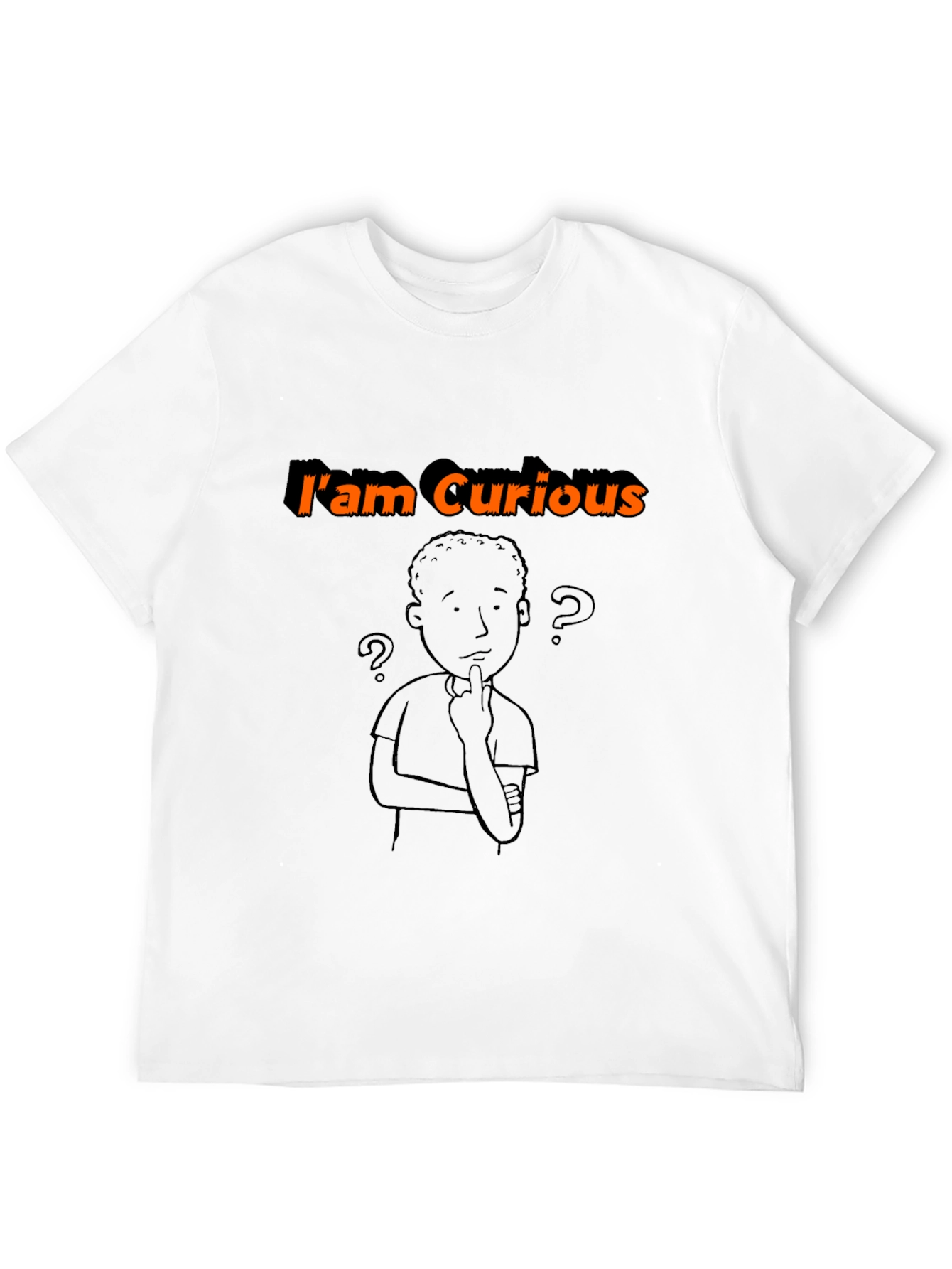 Black I'm Curious Black Graphic Tee view 12
