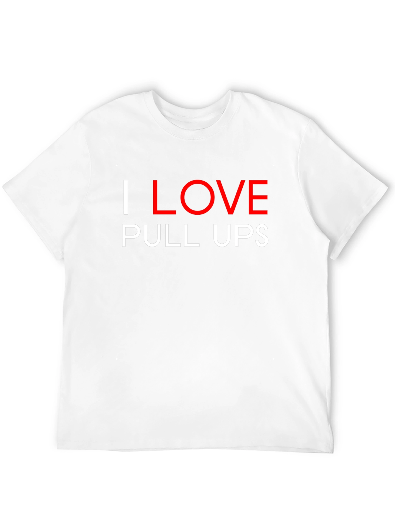 Black I Love Pull Ups Graphic Tee Black Cotton view 12