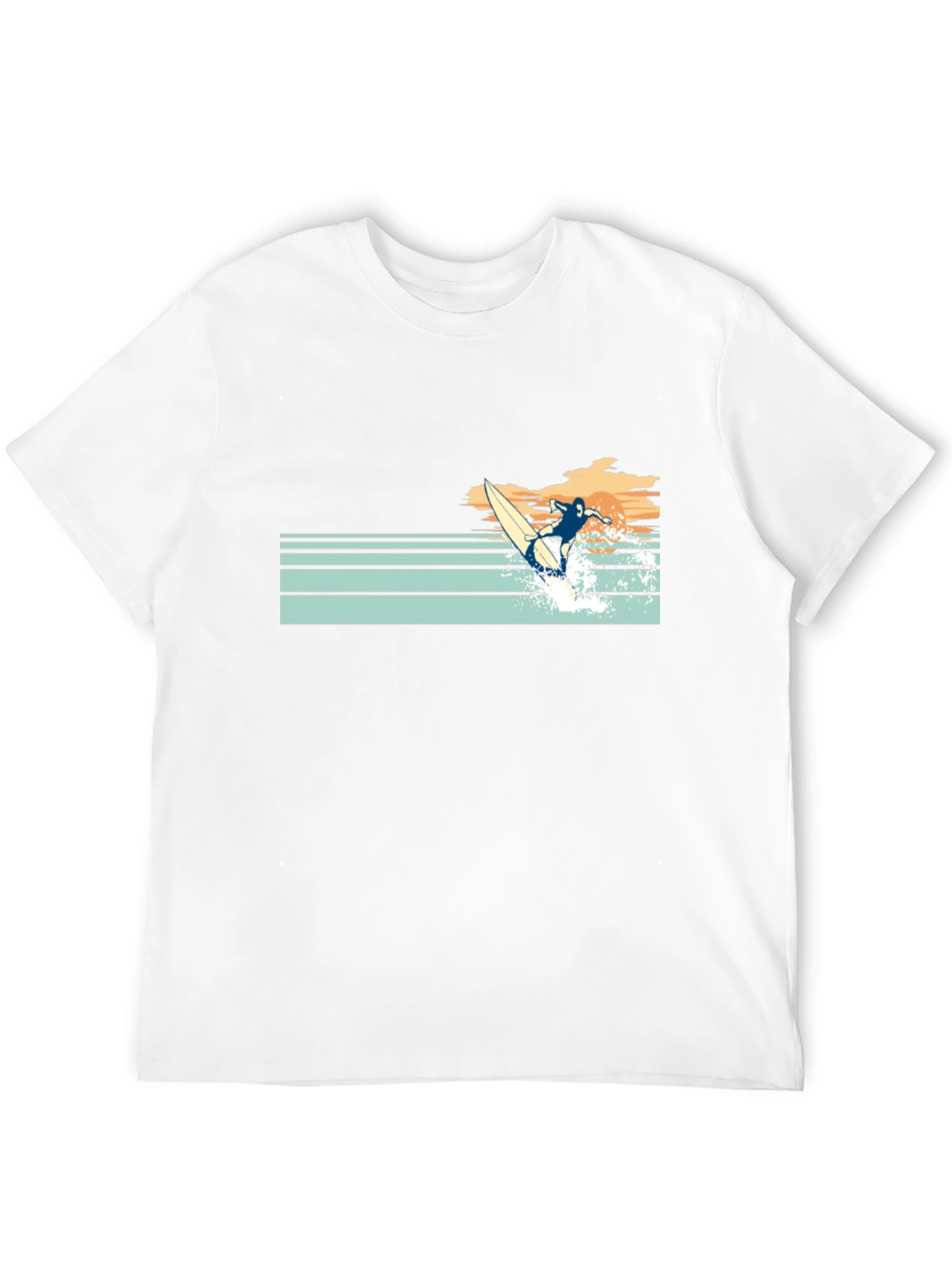 Black Retro Surfer Graphic Tee - Black view 12