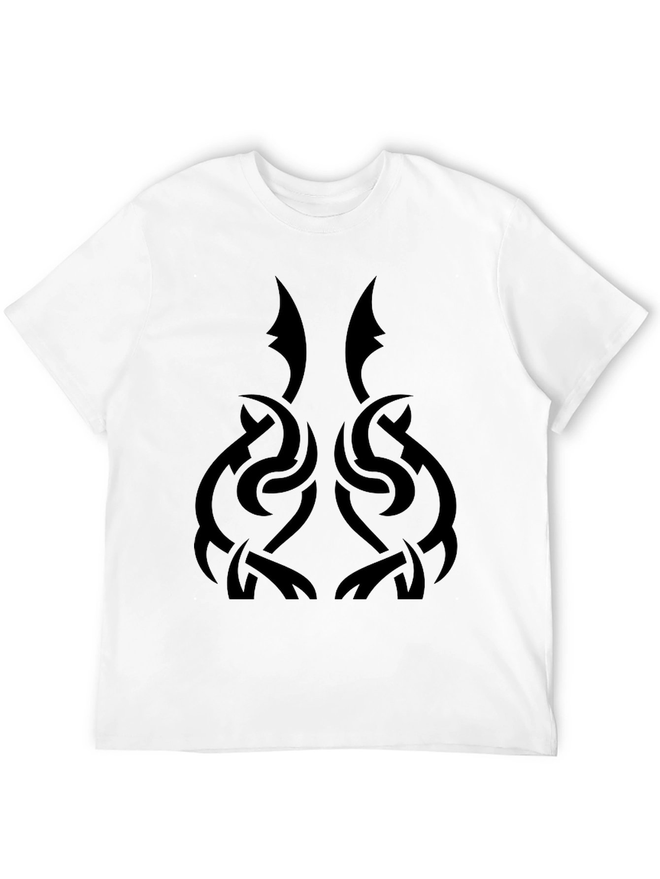 Black Tribal Knot Graphic Black T-Shirt view 12