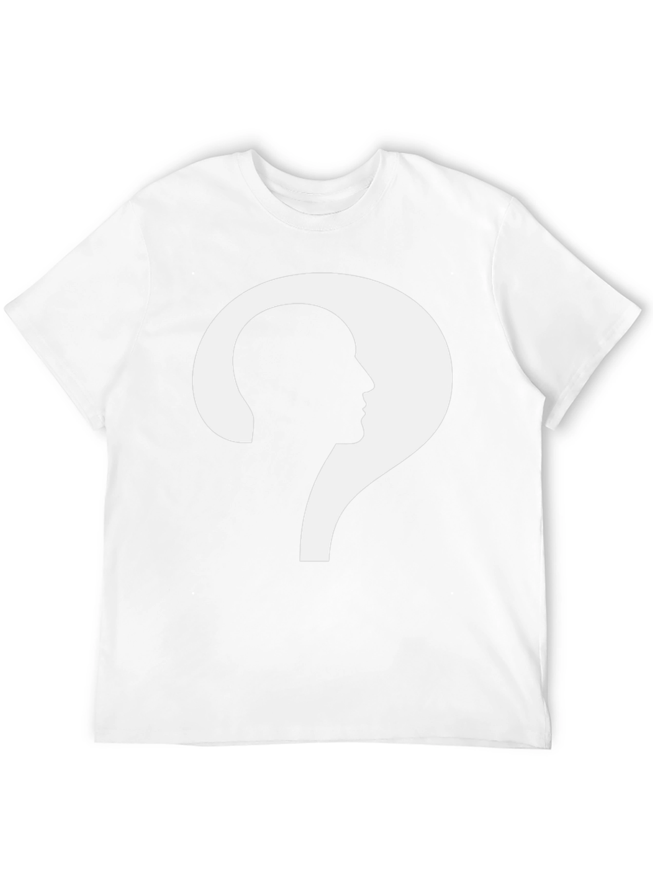 Black The Question Head T-Shirt - Stylish Black Tee view 12