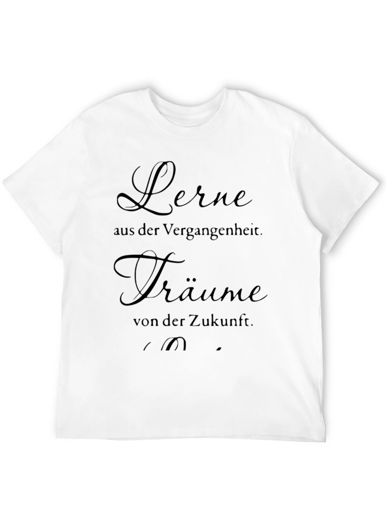 Black Inspirational German Quote T-Shirt view 12