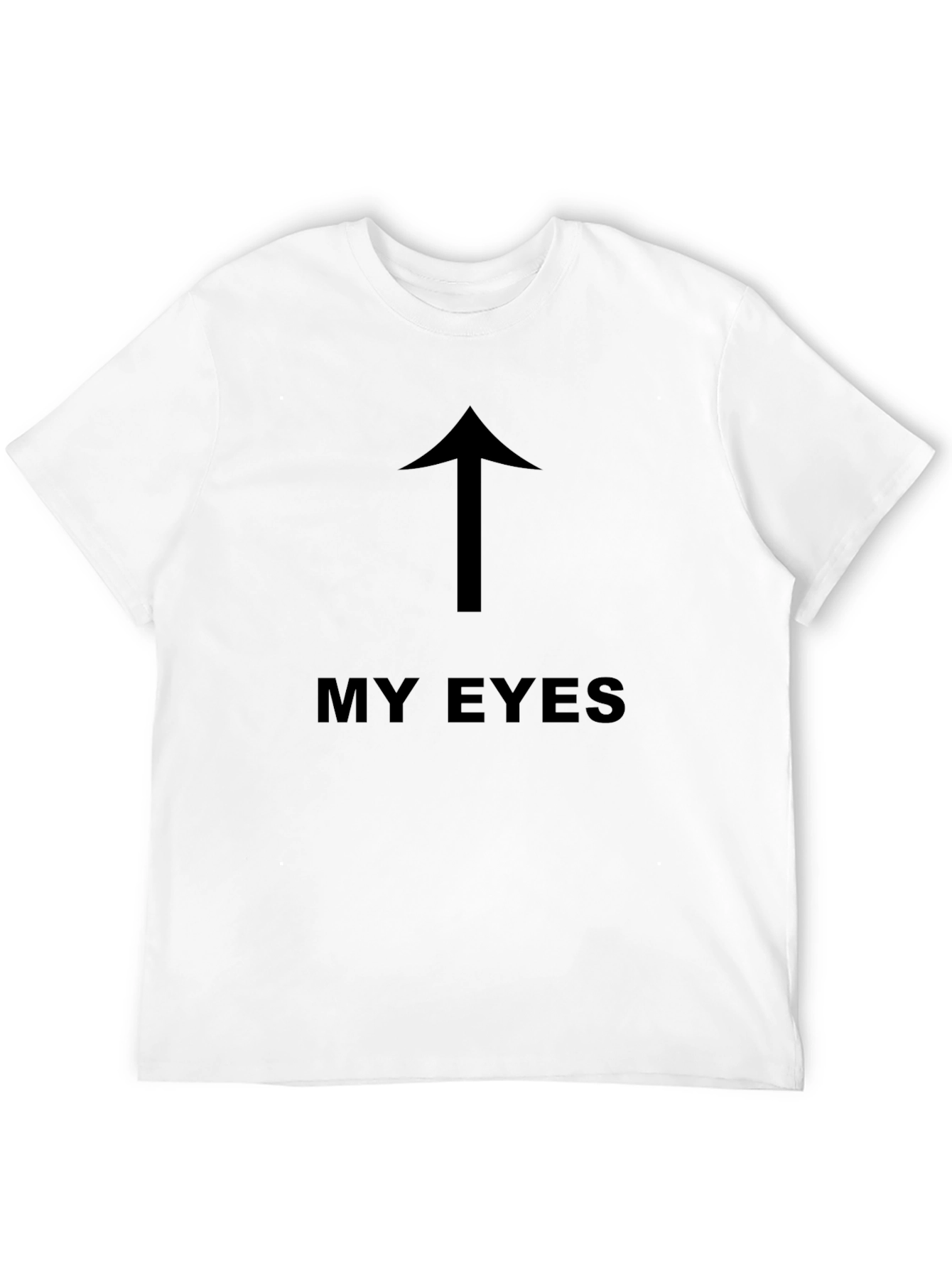 Black My Eyes Up Arrow Graphic T-Shirt - Black view 12