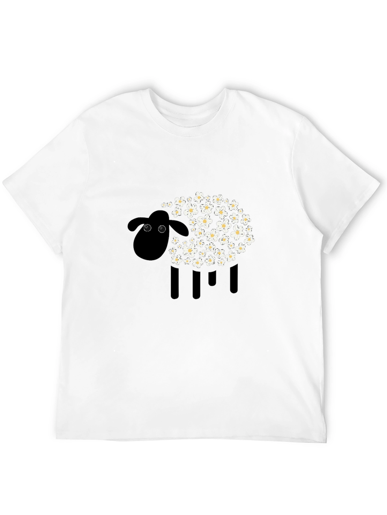 Black Black Sheep Floral Graphic Tee - Modern Style view 12