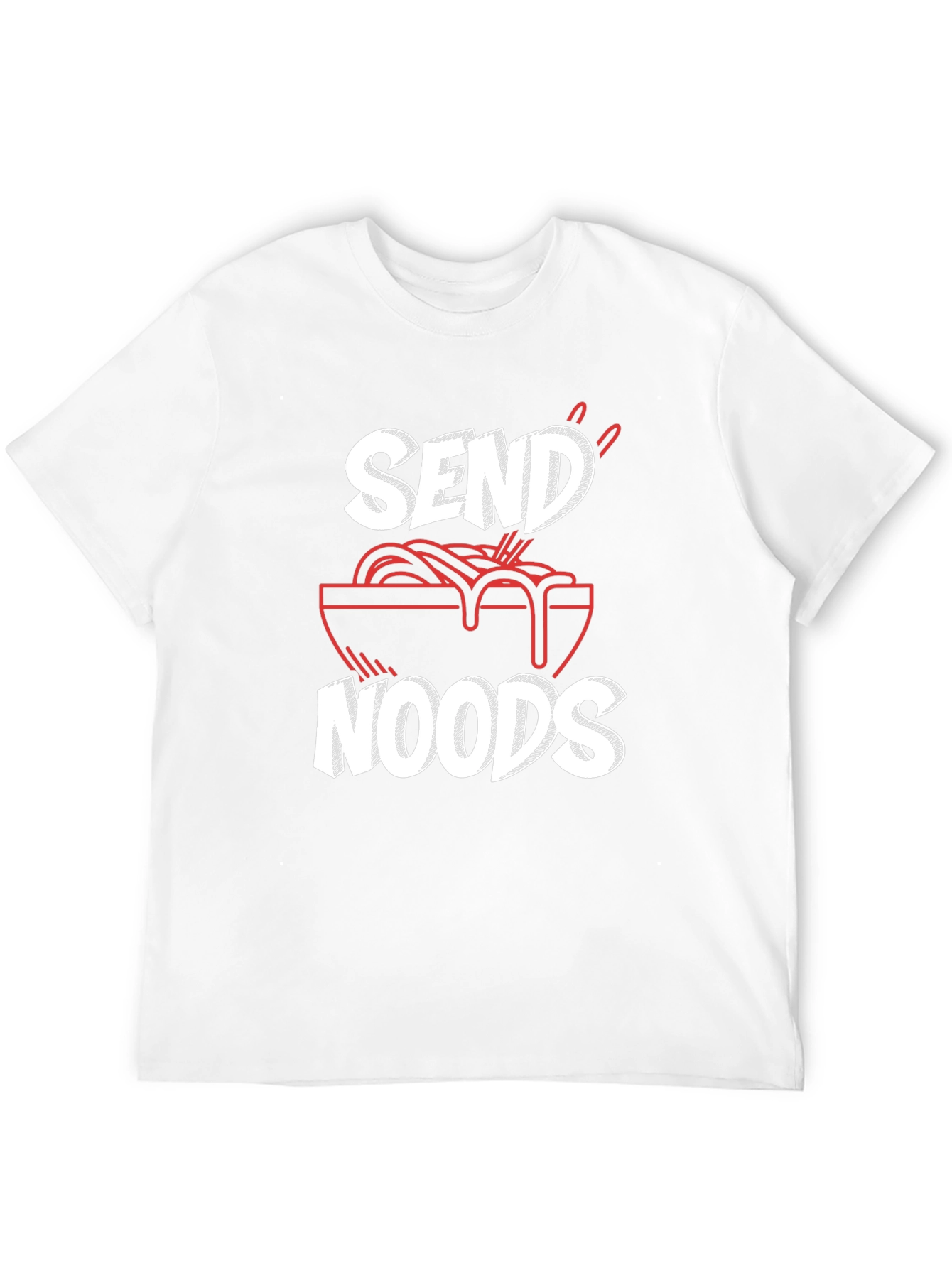 Black Send Noods Graphic Tee - Funny Ramen Shirt view 12