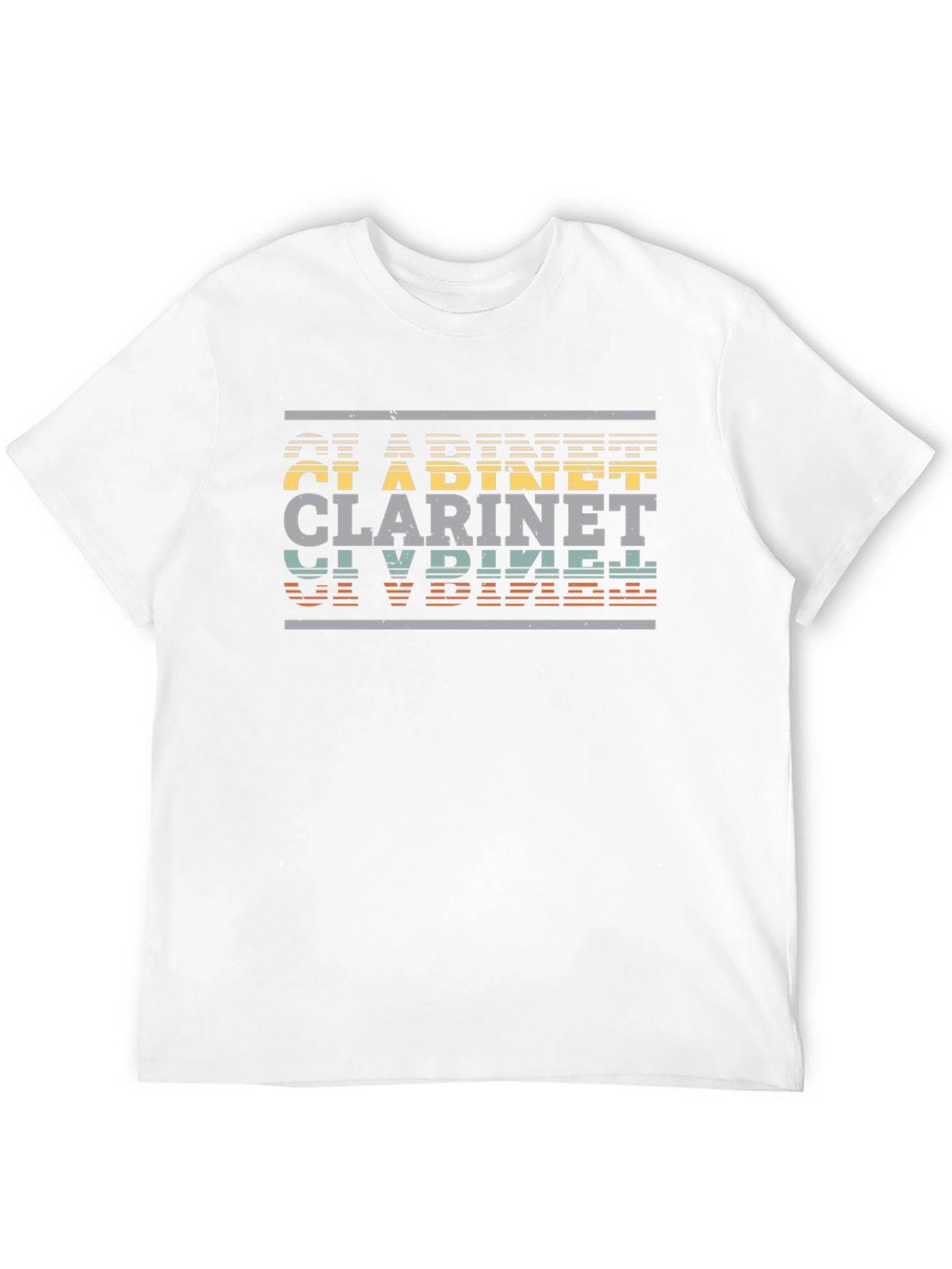 Black Retro Clarinet Player T-Shirt - Musical Instrument Tee view 12