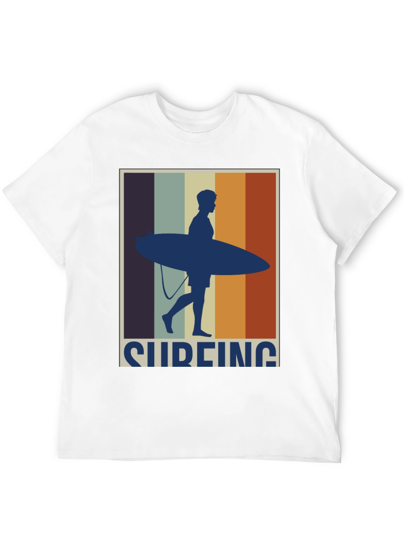 Black Surfing Retro T-Shirt - Stylish Graphic Tee view 12