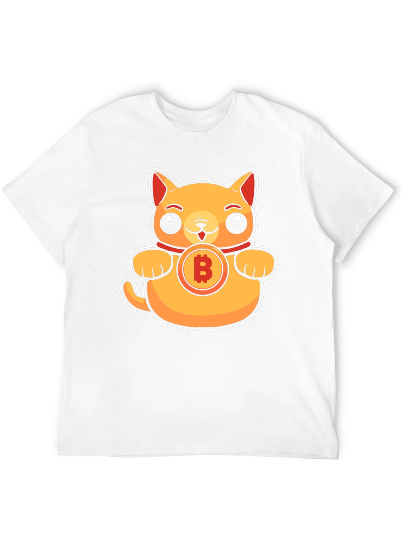 Black Bitcoin Kitty T-Shirt - Crypto Cat Tee view 12