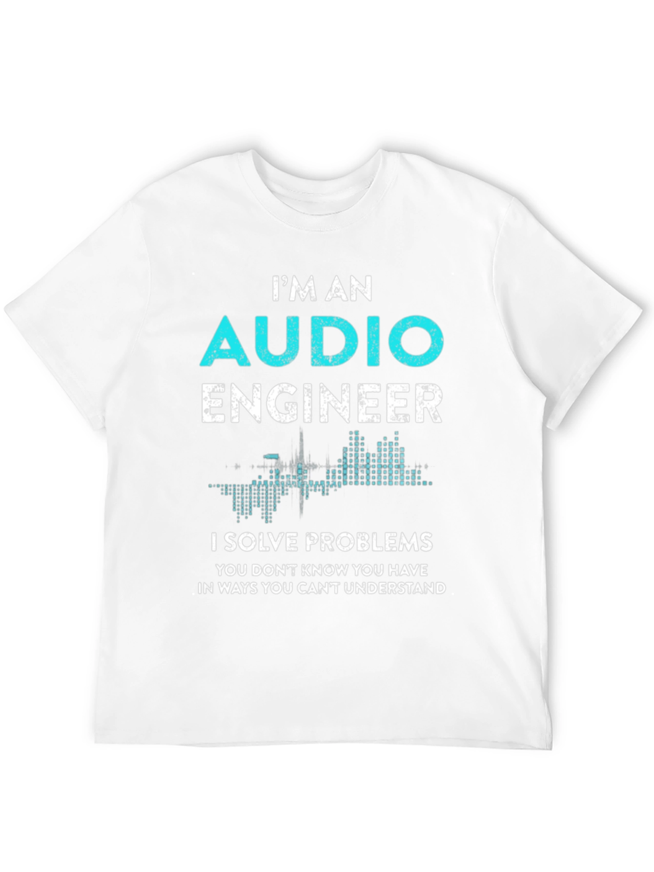 Black Audio Engineer Graphic T-Shirt - Funny Gift view 12