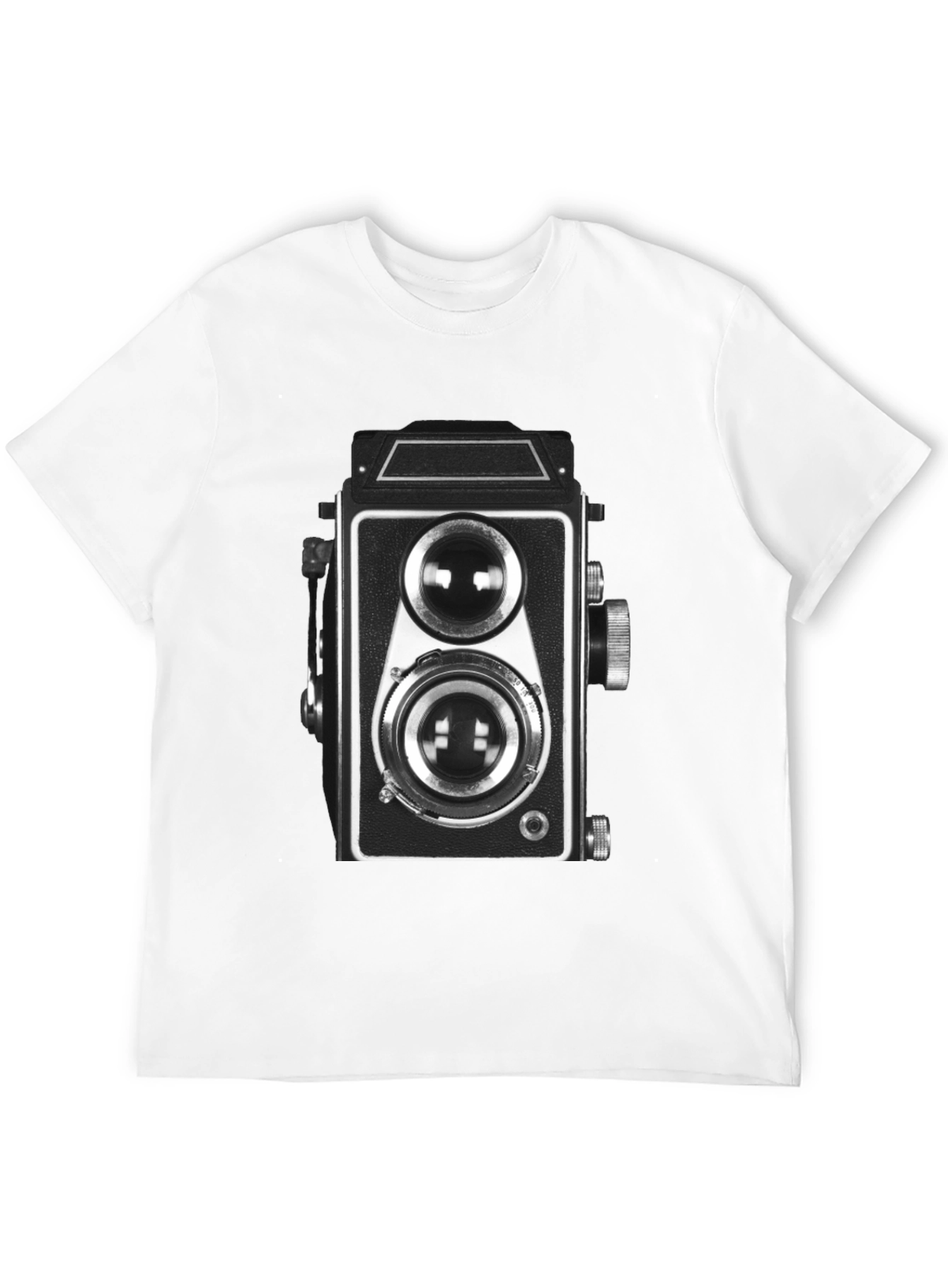 Black Vintage Camera Graphic Tee - Classic Black T-Shirt view 12