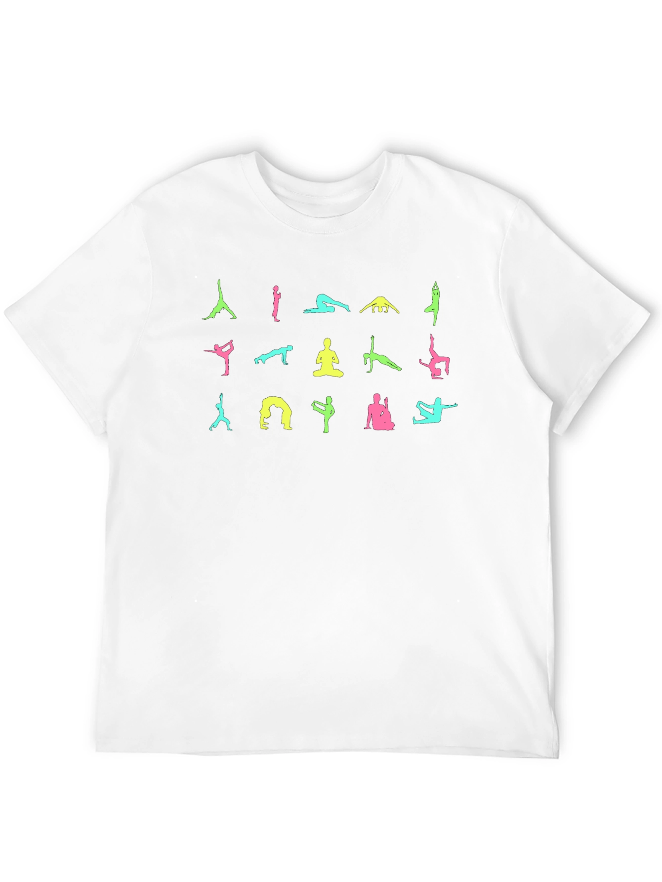 Black Yoga Pose Graphic Black T-Shirt view 12