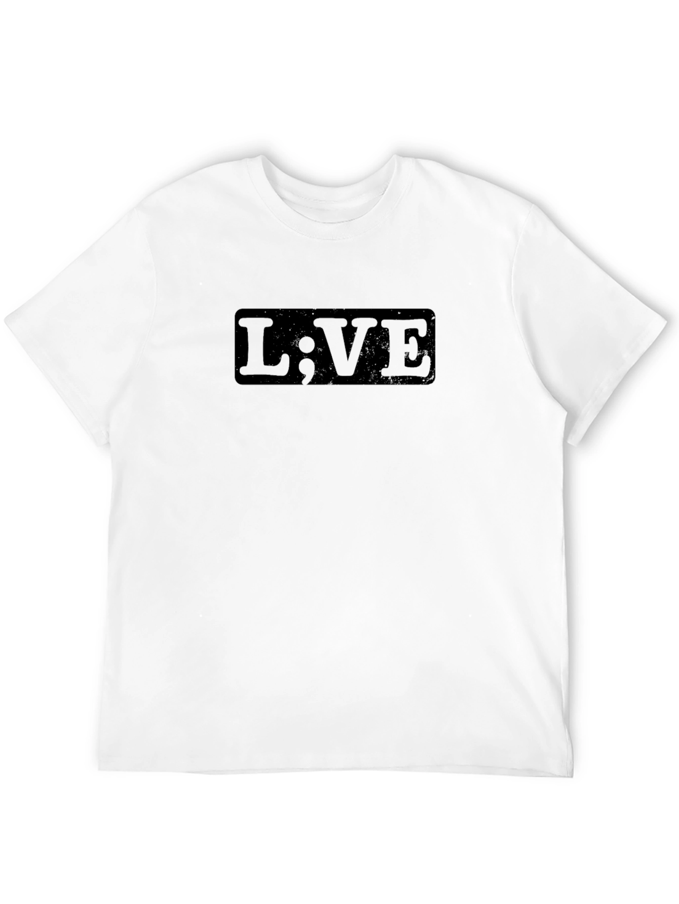 Black L;VE Graphic Print Black Crew Neck Tee view 12