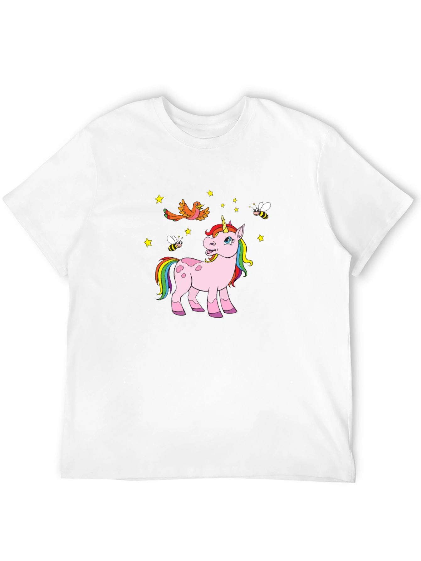 Black Unicorn & Friends Graphic Print Black T-Shirt view 12