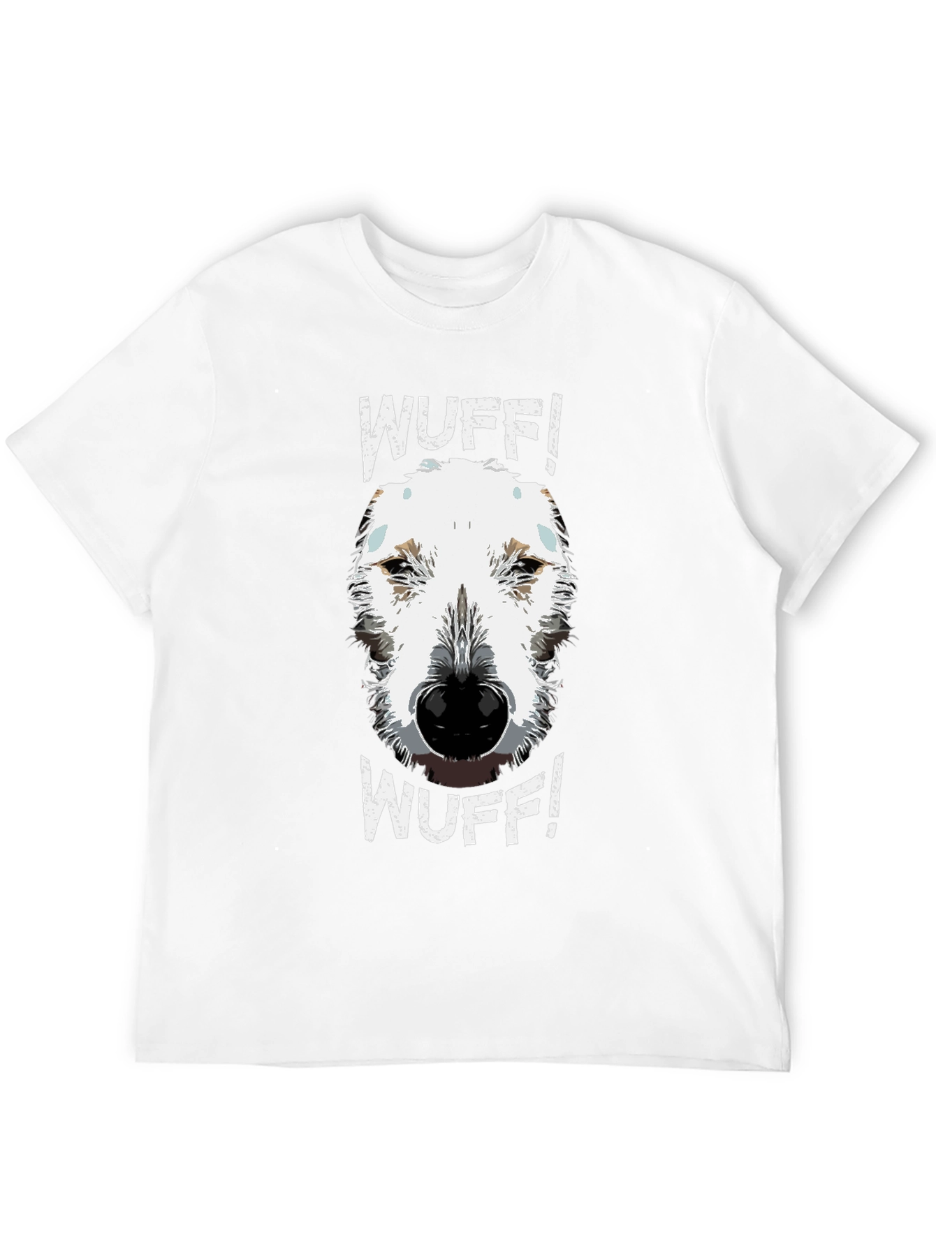 Black WUFF! Dog Graphic Tee - Cute Dog Lover Shirt view 12