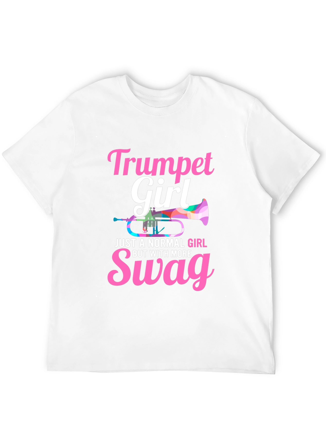Black Trumpet Girl Swag T-Shirt view 12