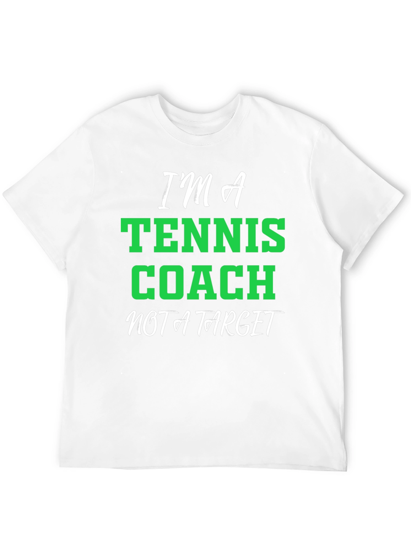 Black Tennis Coach T-Shirt - Funny Graphic Tee view 12
