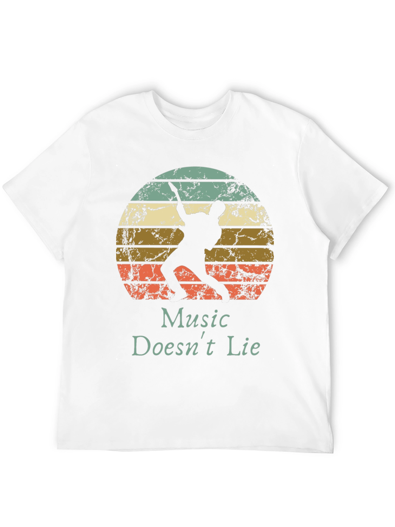 Black Music Doesn't Lie Retro Graphic Tee view 12