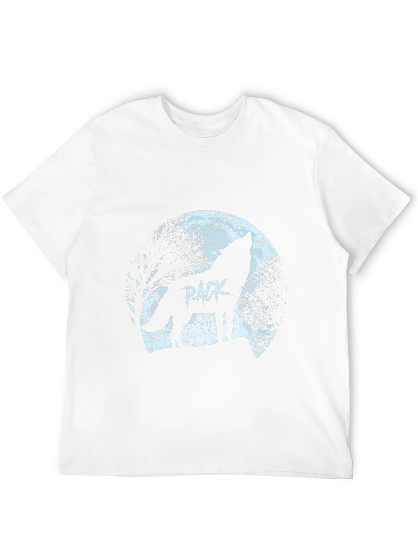 Black Wolf Pack Moon Graphic T-Shirt - Black view 12