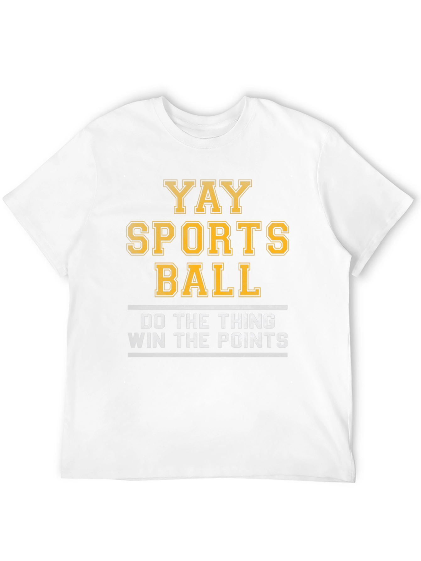 Black Yay Sports Ball T-Shirt - Funny Athletic Tee view 12
