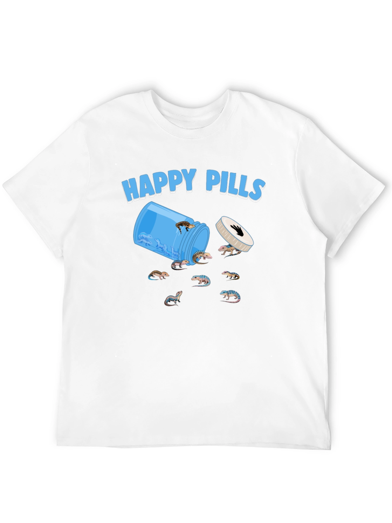 Black Happy Pills Lizard T-Shirt view 12