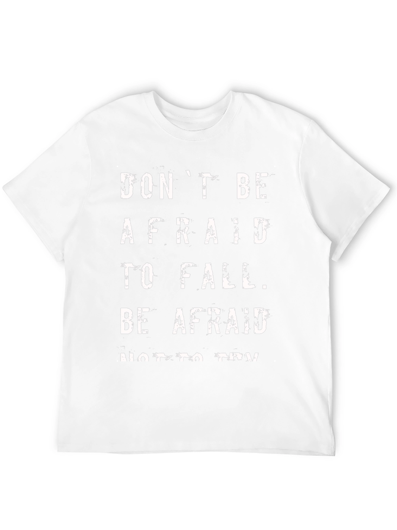 Black Don't Be Afraid Graphic Tee - Black Casual T-Shirt view 12