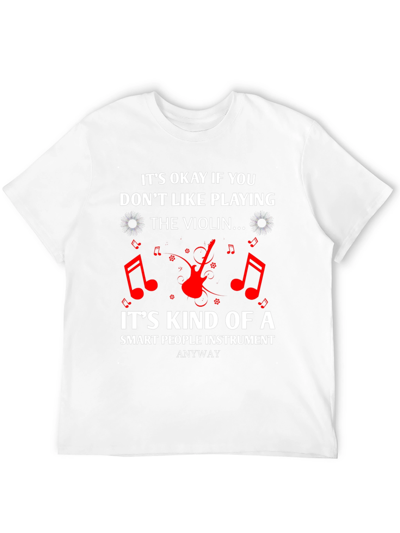 Black Funny Violin Lover T-Shirt - Smart People Instrument view 12
