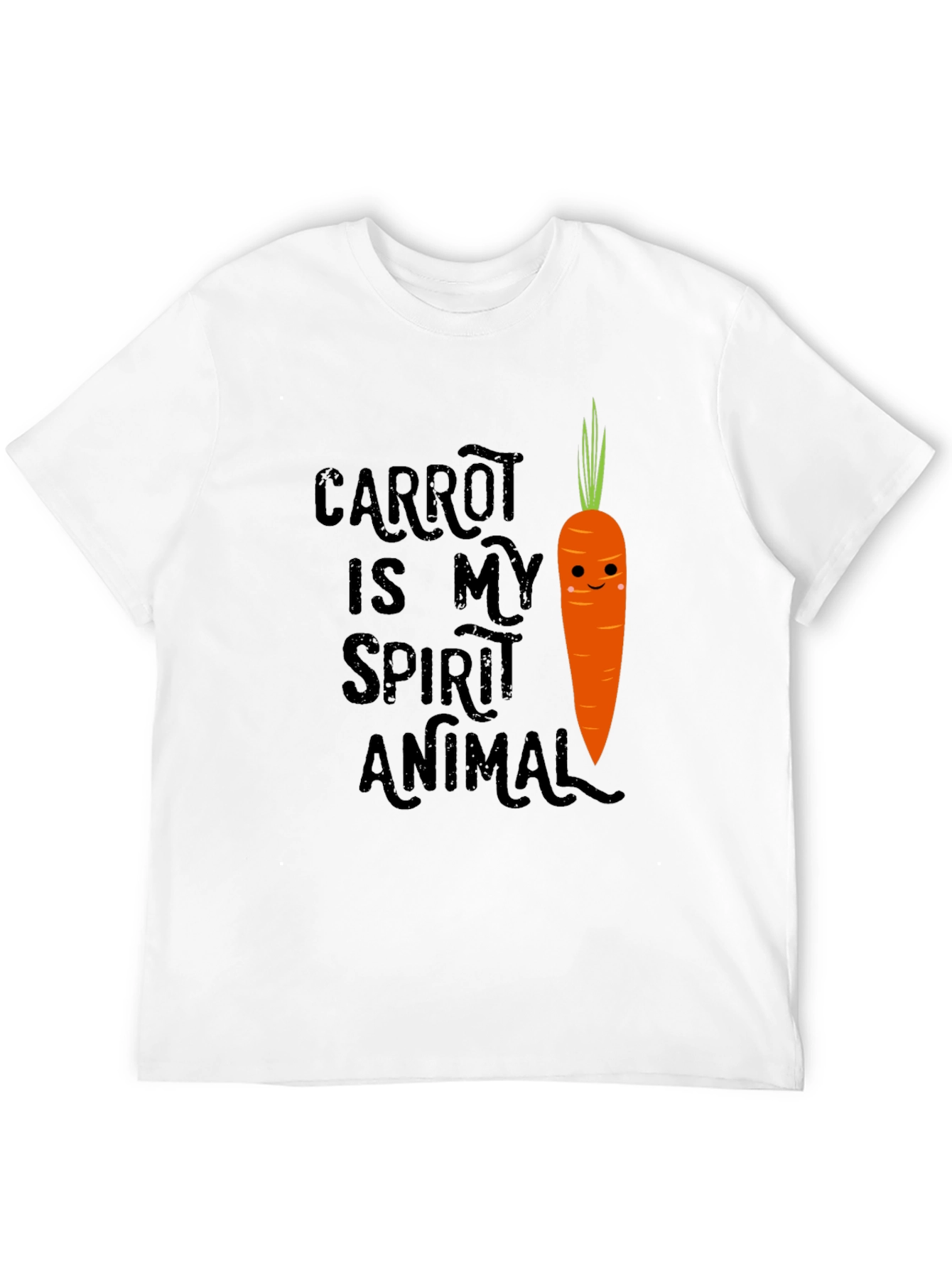 Black Carrot Spirit Animal Graphic Tee - Funny Vegan T-Shirt view 12