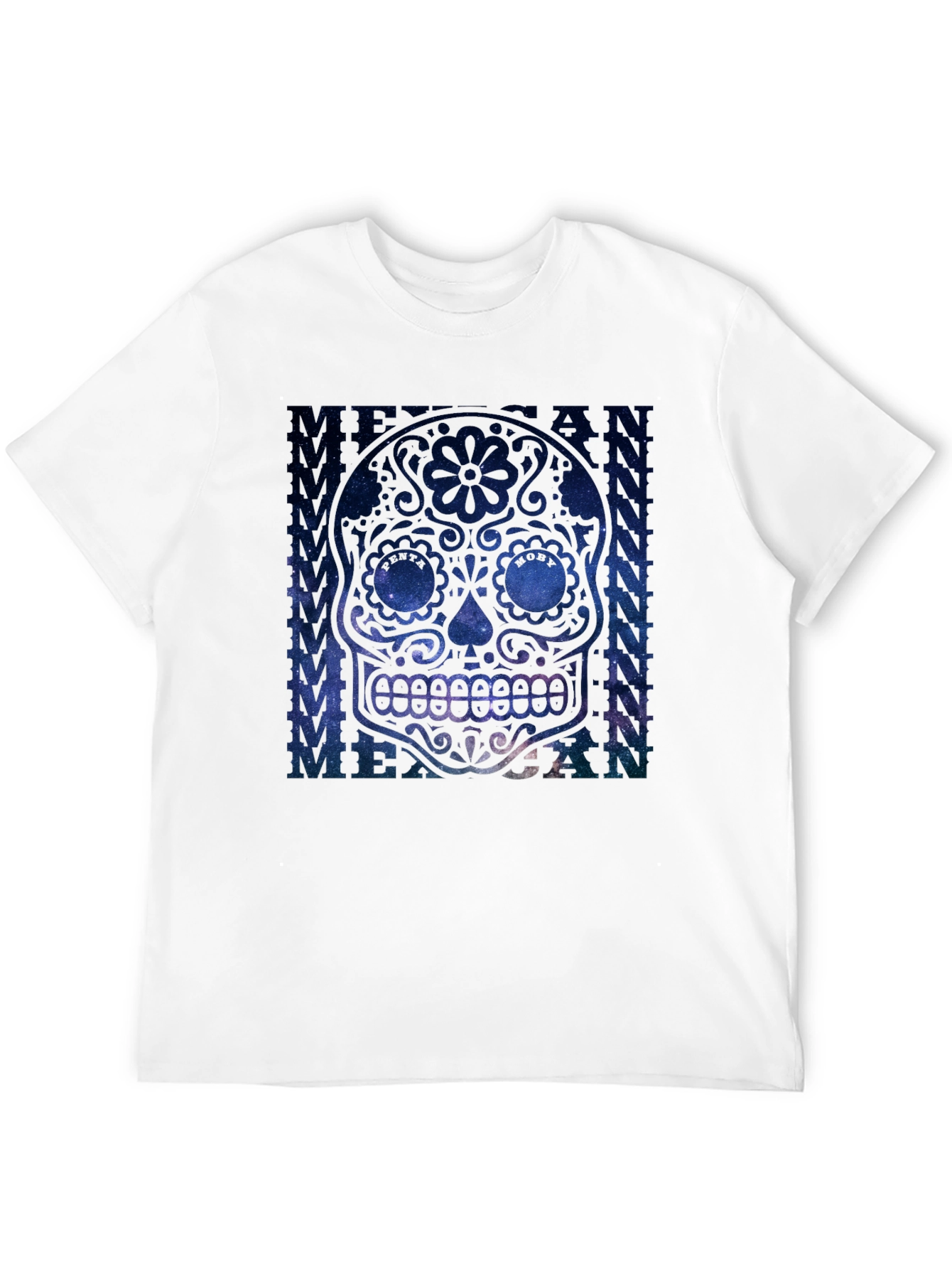 Black Mexican Sugar Skull Graphic T-Shirt view 12