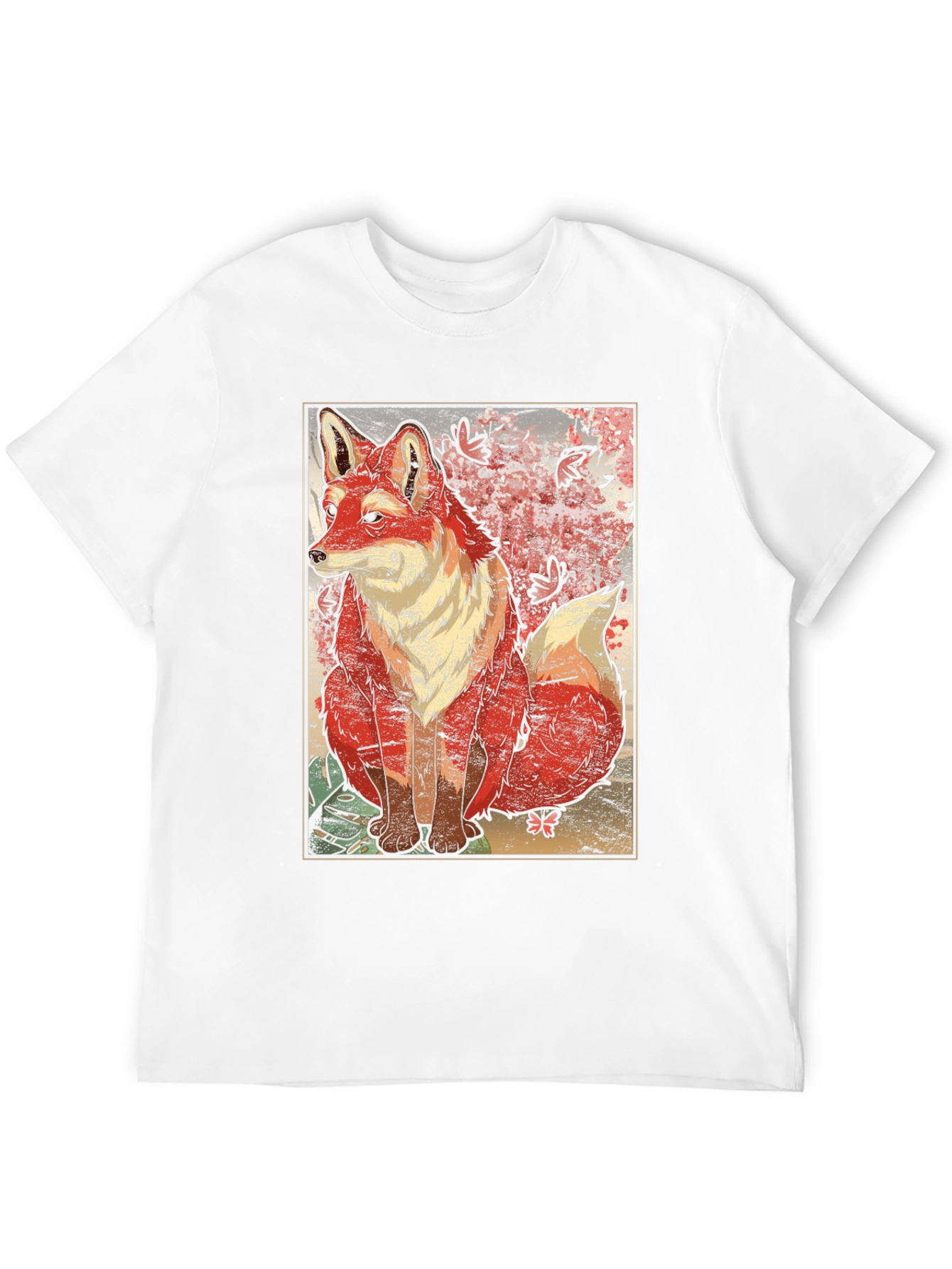Black Artistic Fox Graphic T-Shirt - Unique Design view 12