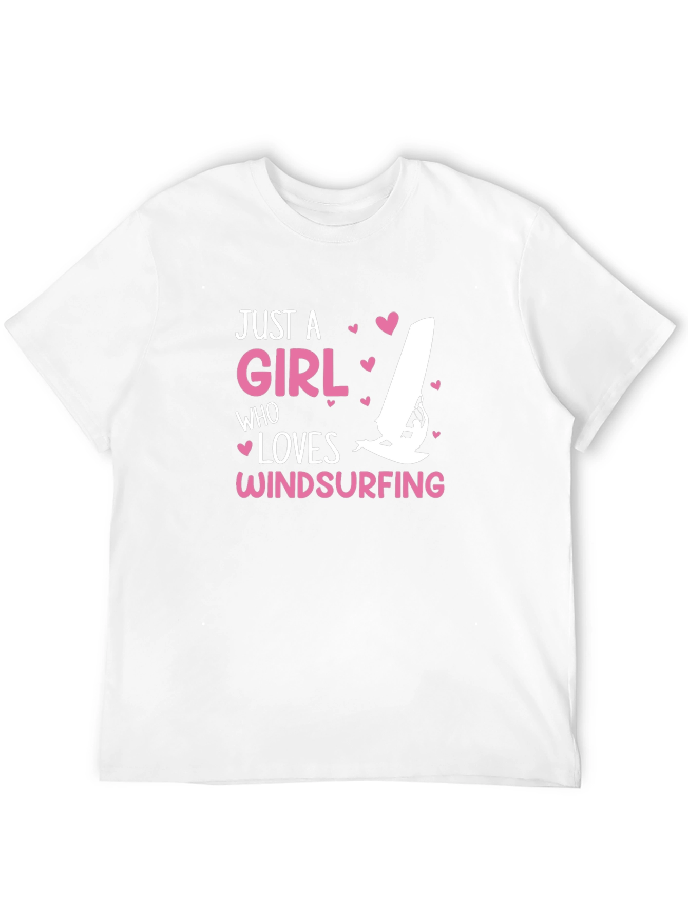 Black Just A Girl Who Loves Windsurfing T-Shirt view 12