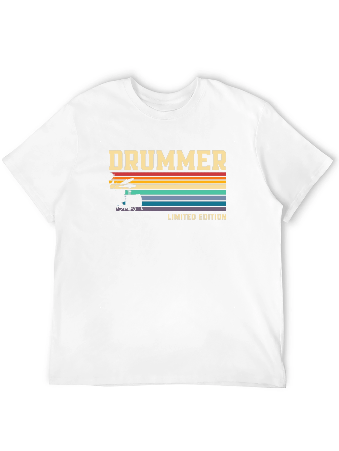 Black Vintage Drummer Limited Edition Graphic T-Shirt view 12