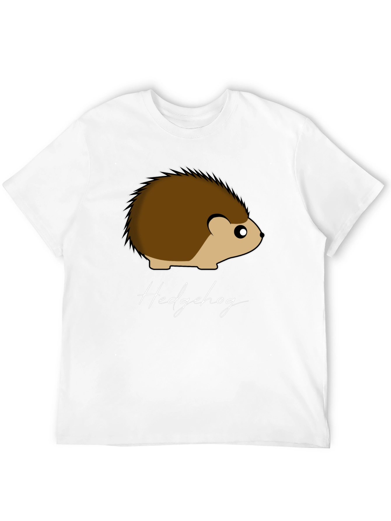 Black Hedgehog Graphic Tee - Soft Cotton Black T-Shirt view 12