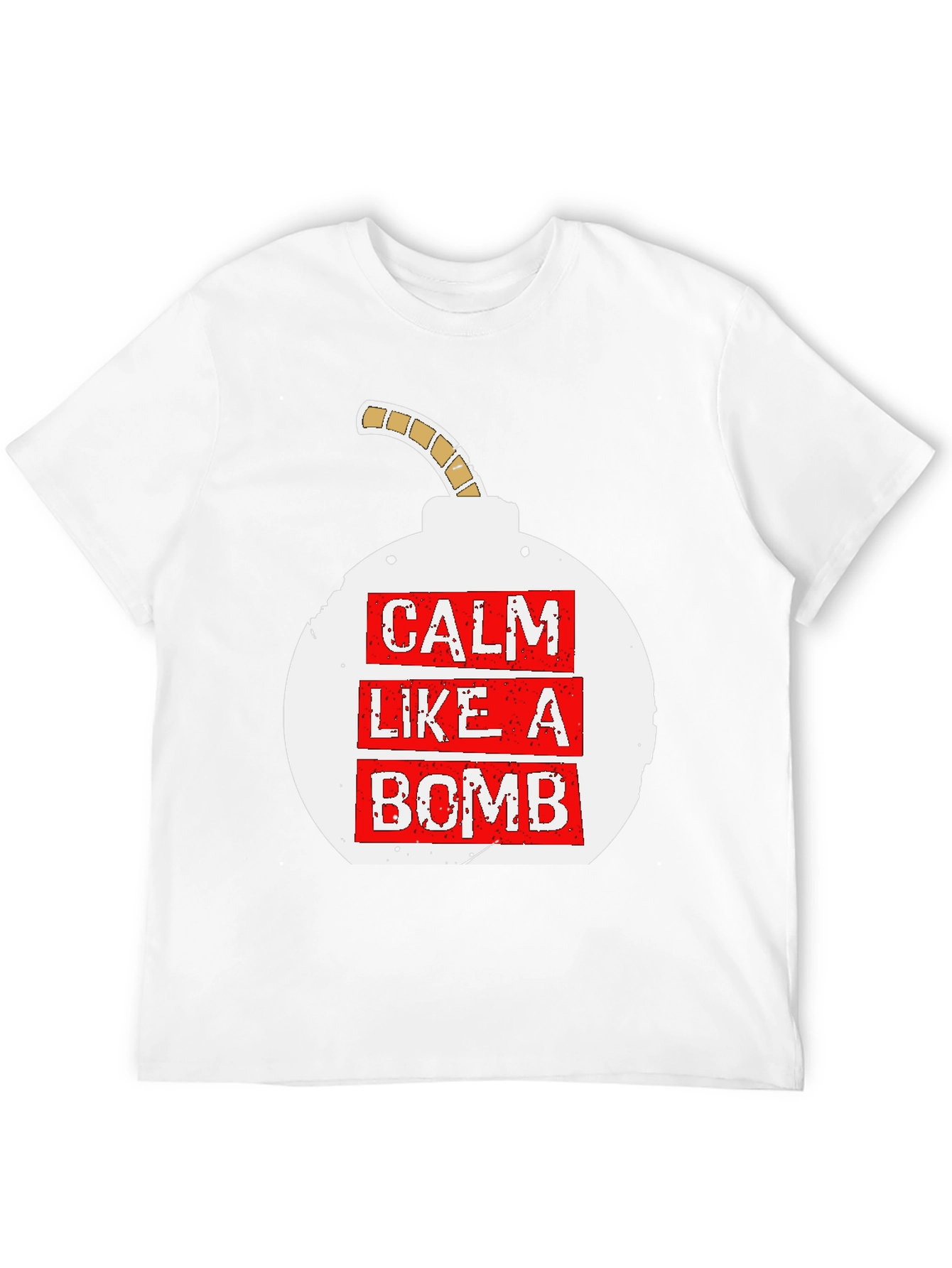 Black Calm Like A Bomb Graphic Tee view 12