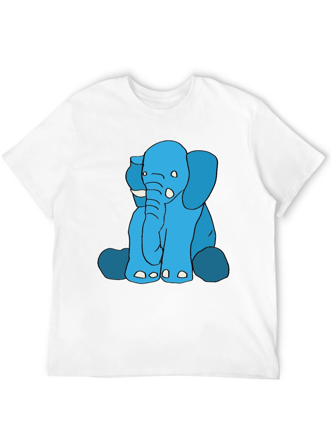 Black Elephant Graphic Tee - Black Cotton Blend view 12