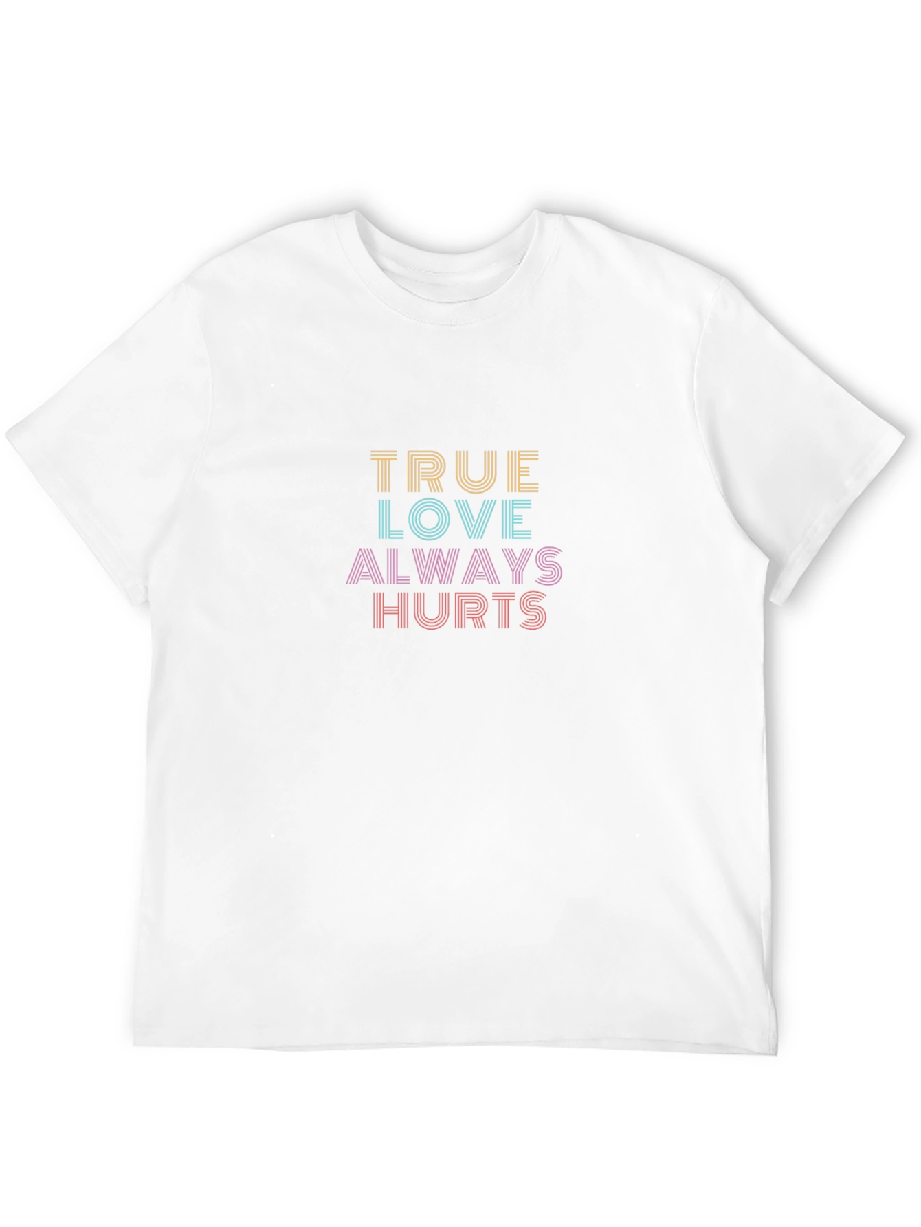 Black True Love Always Hurts Graphic Tee - Trendy Black T-Shirt view 12