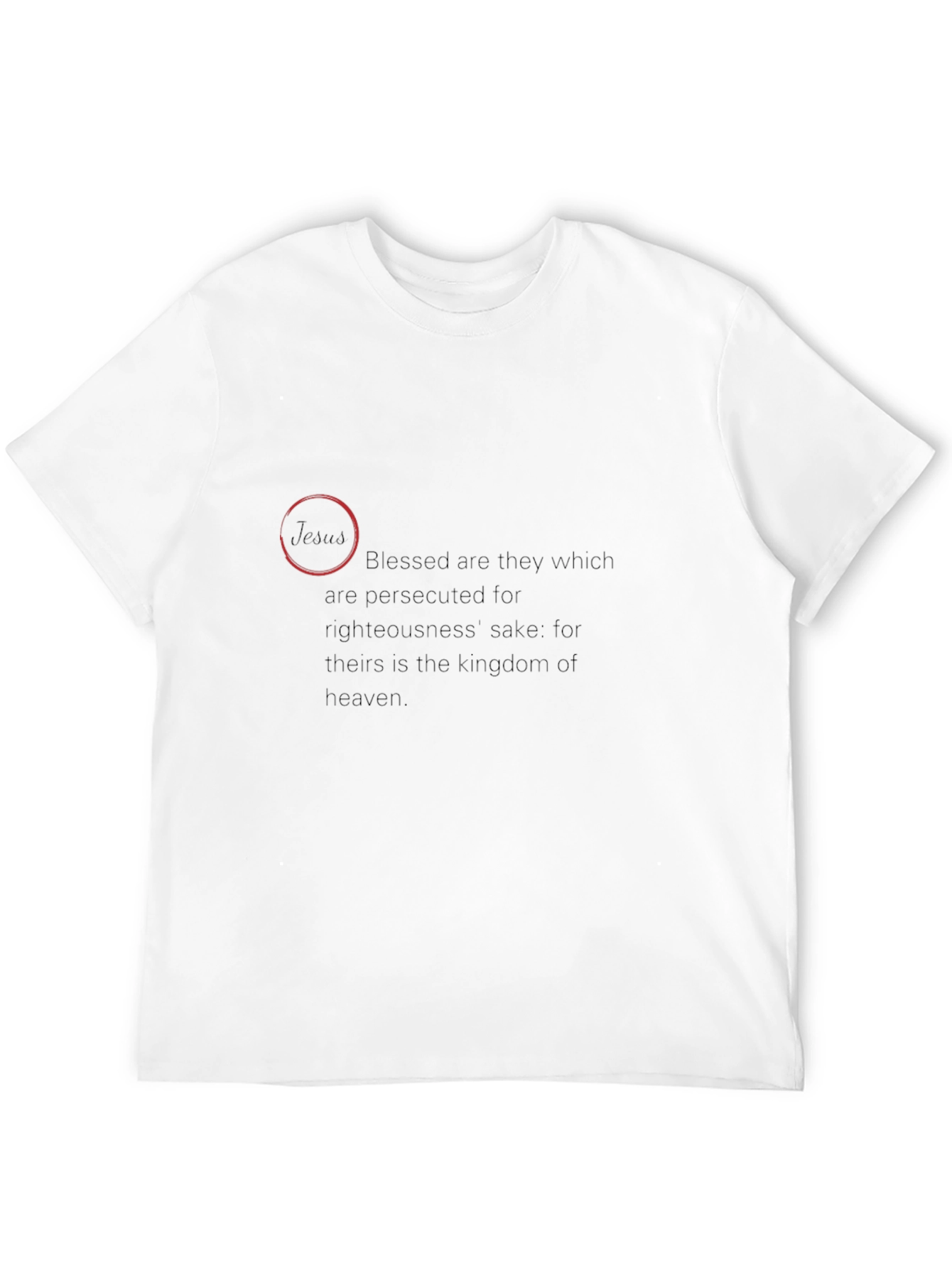 Black Beatitudes Black T-Shirt - Blessed Are They view 12