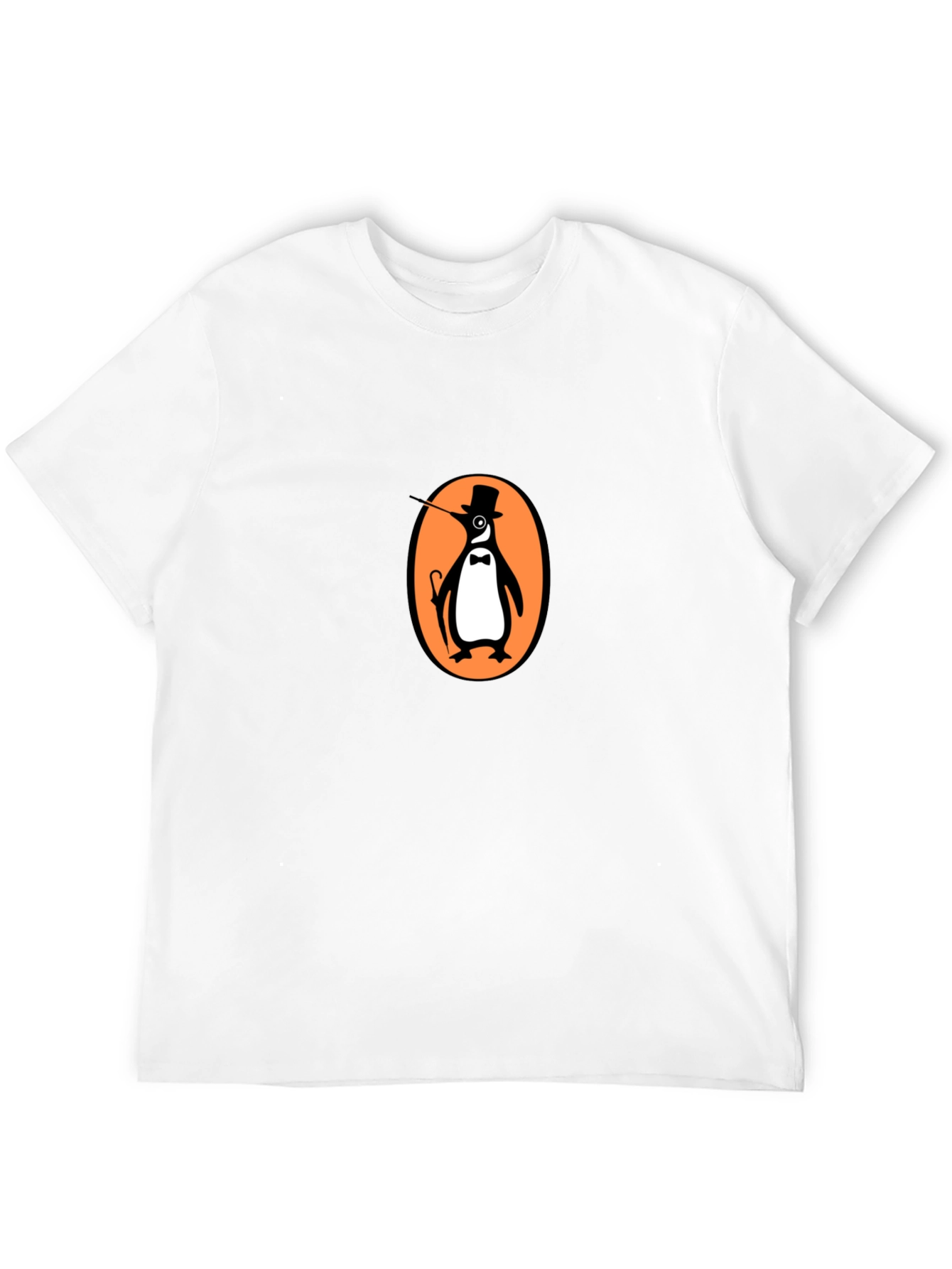 Black Gentleman Penguin Graphic Tee - Black view 12