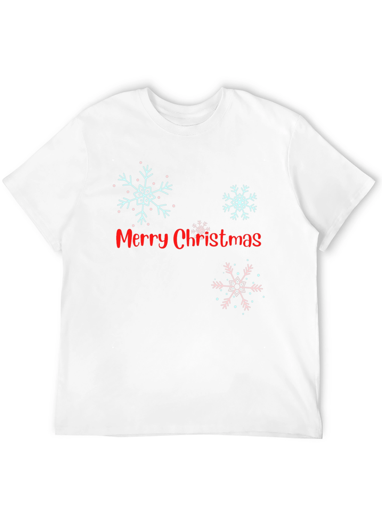 Black Merry Christmas Snowflake Graphic Tee view 12