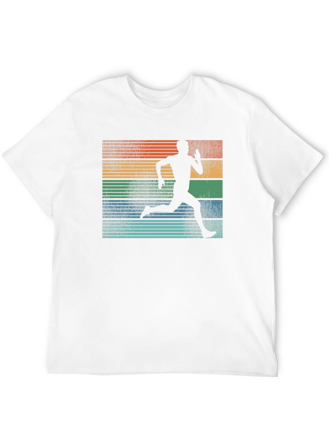 Black Retro Runner Graphic Tee view 12