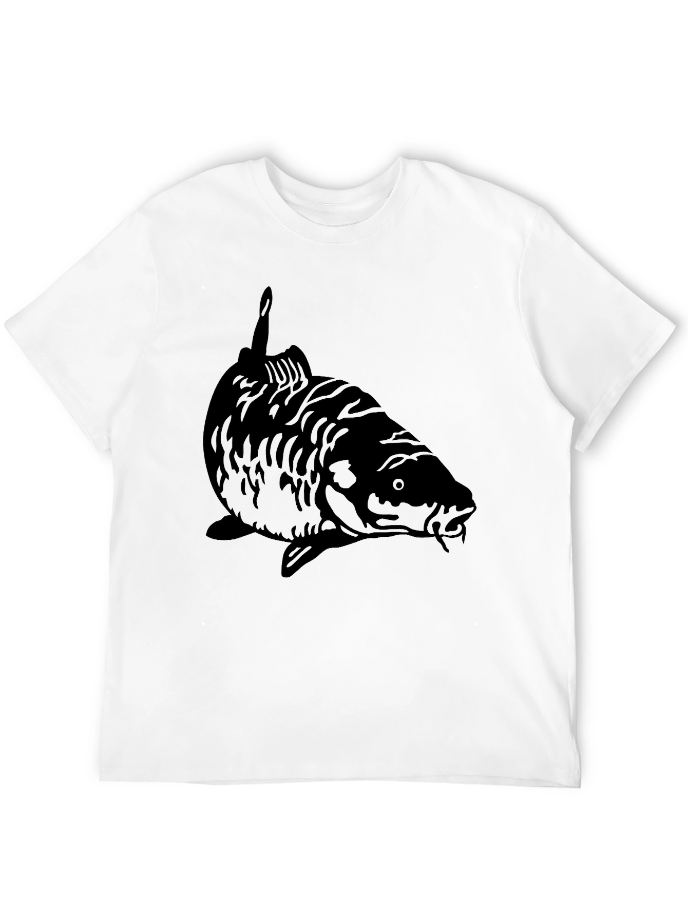Black Black Carp Fish Graphic Tee - Angler Style view 12