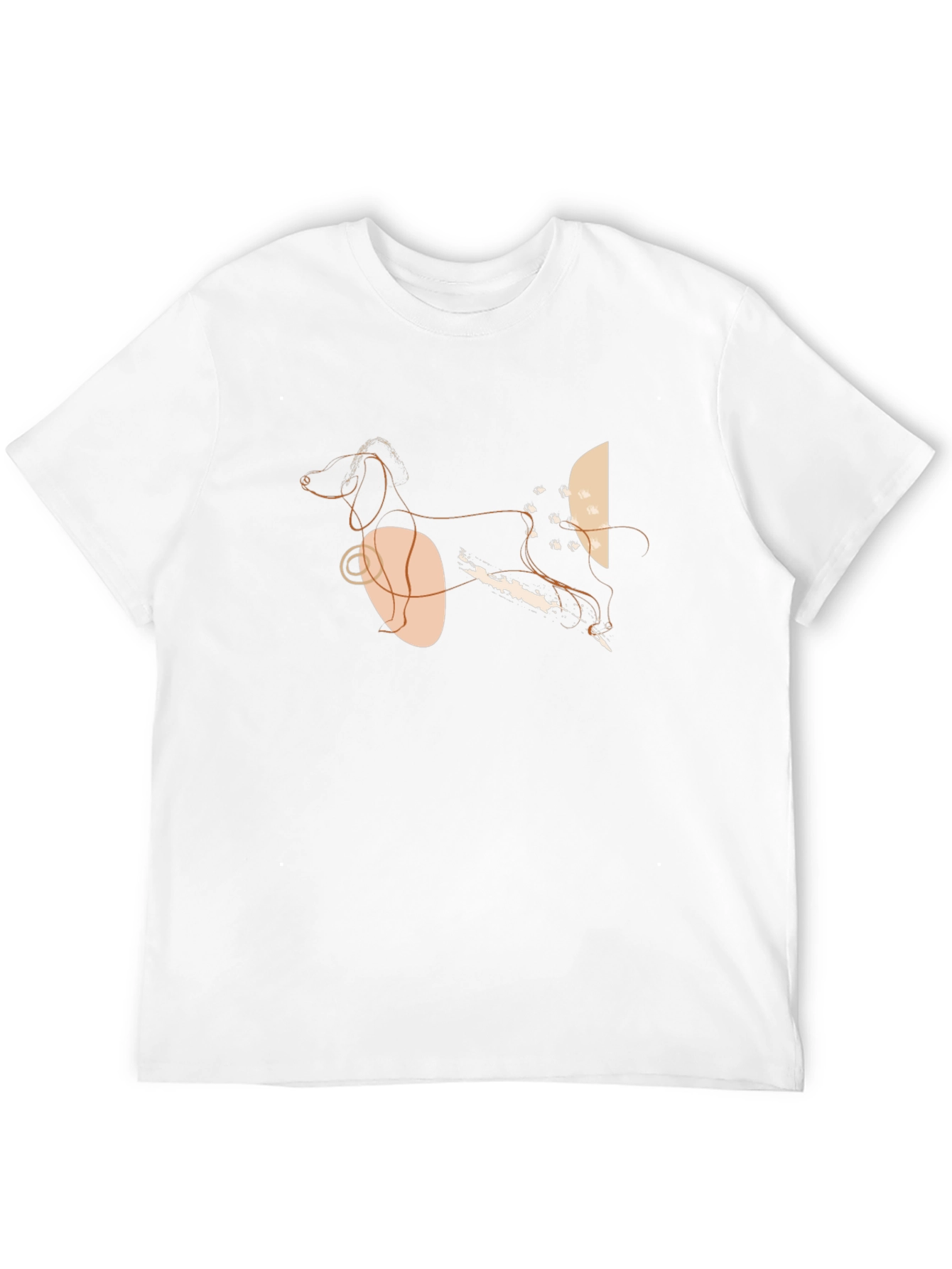 Black Abstract Dog Graphic T-Shirt - Stylish, Modern view 12