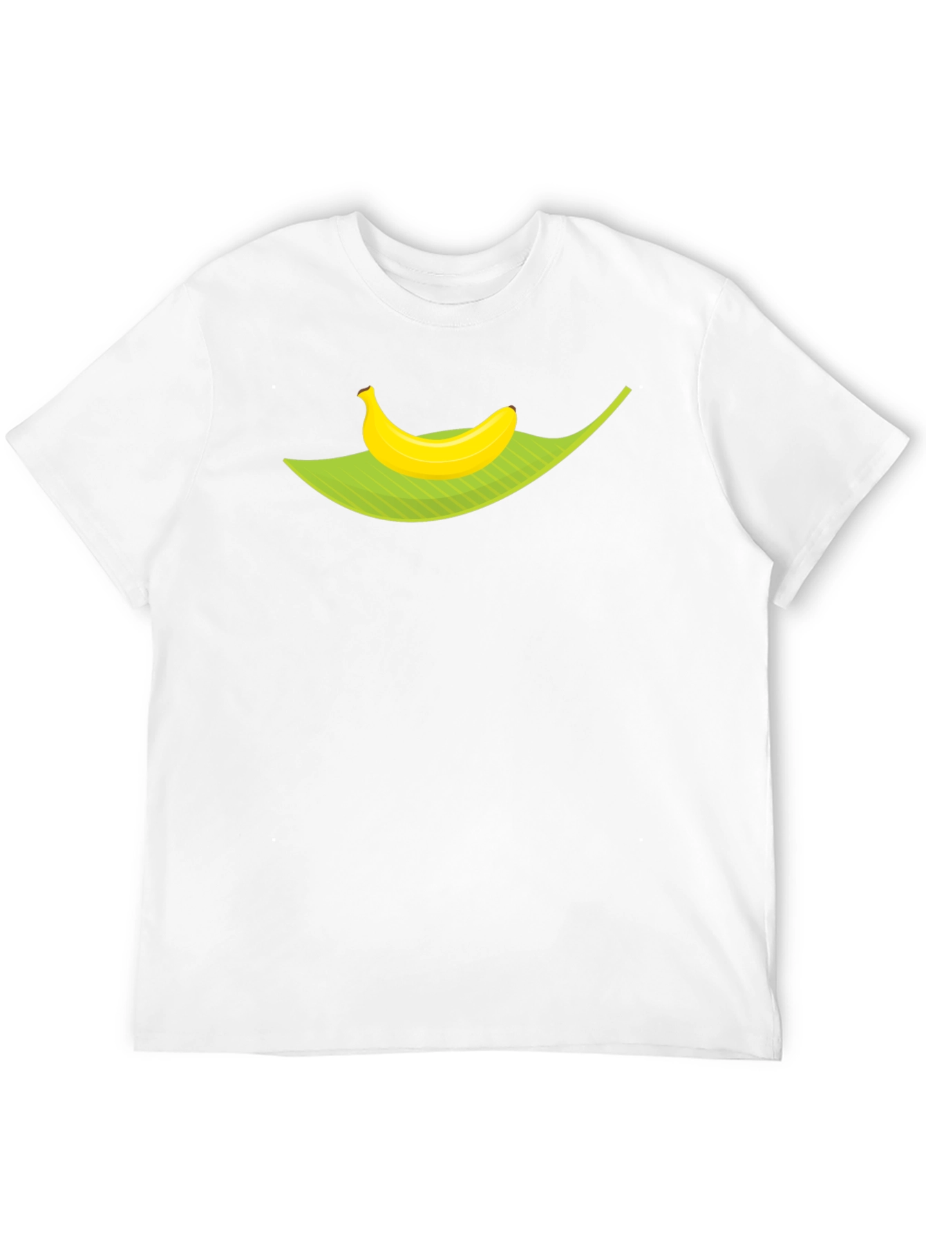 Black Banana Leaf Graphic Tee - Tropical Fruit Humor Shirt view 12