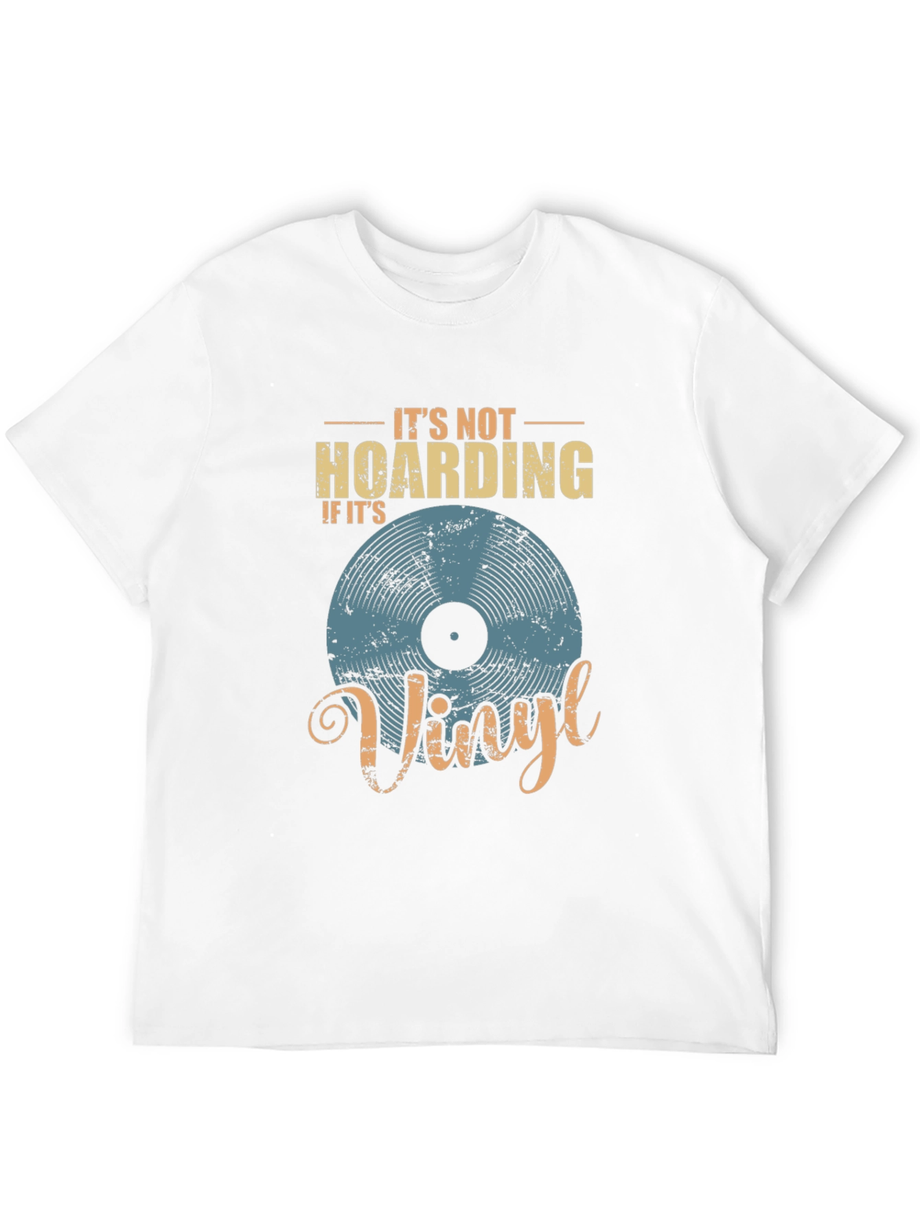 Black Vinyl Record Lover T-Shirt - It's Not Hoarding view 12