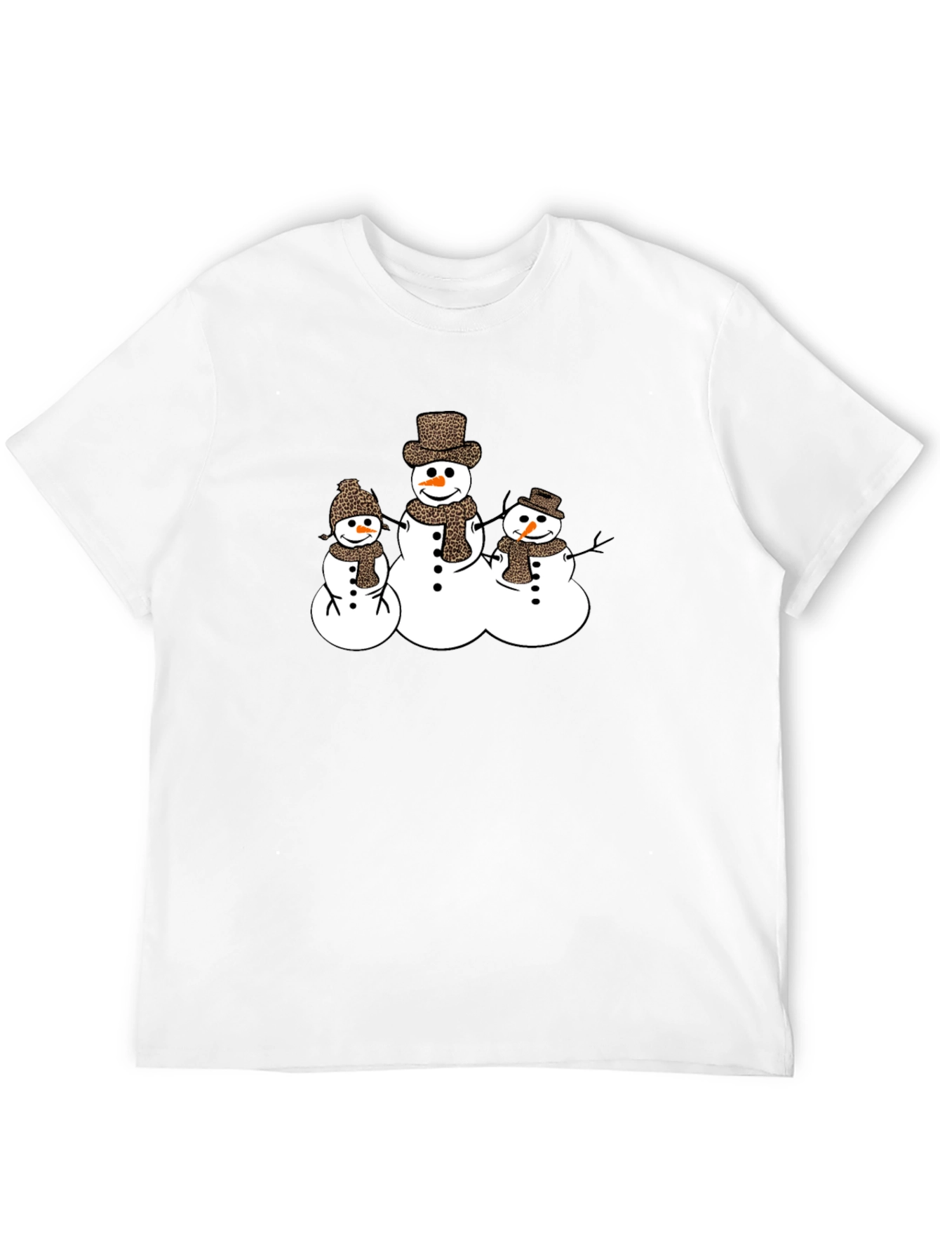 Black Snowman Family Graphic Tee view 12