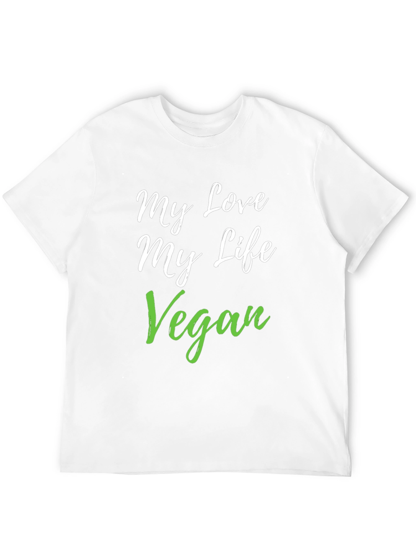 Black My Love My Life Vegan Black T-Shirt view 12