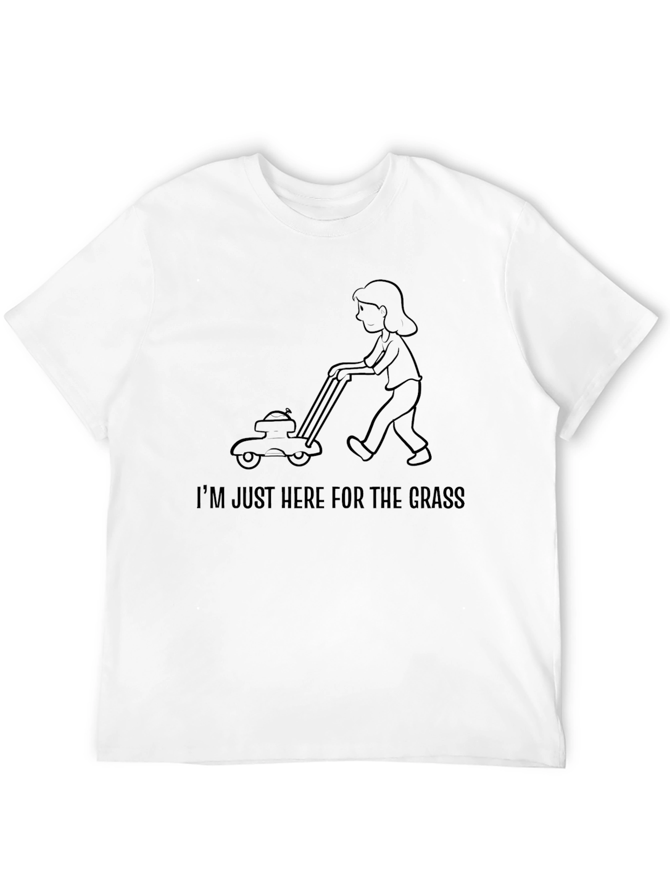 Black I'm Just Here For The Grass T-Shirt view 12