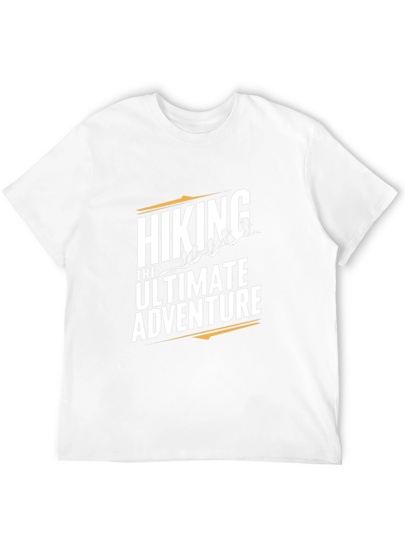 Black Hiking Adventure Graphic Tee - Black Cotton T-Shirt view 12